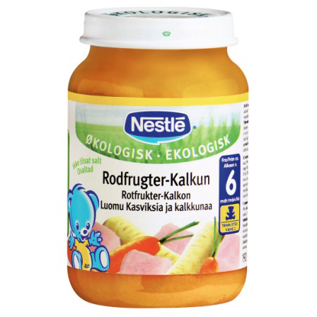 Nestlé Rodfrugter-Kalkun, fra 6 mdr.