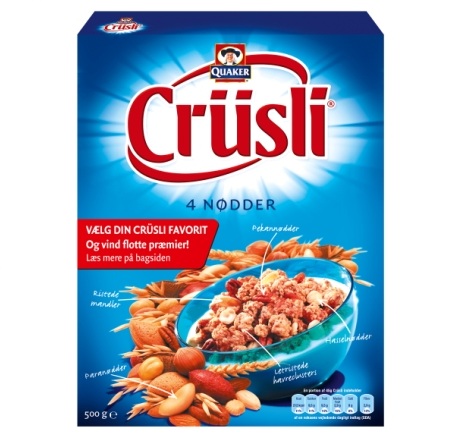 Quaker Crüsli 4 nødder